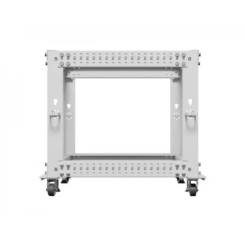 Rack 19 9U 600x600-1100 adj. gray