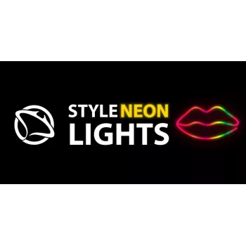 Neona gaismas MANTA SNL61RGB LIPS RGB krāsu mainoša dekoratīvā zīme, modelis SNL61RGB