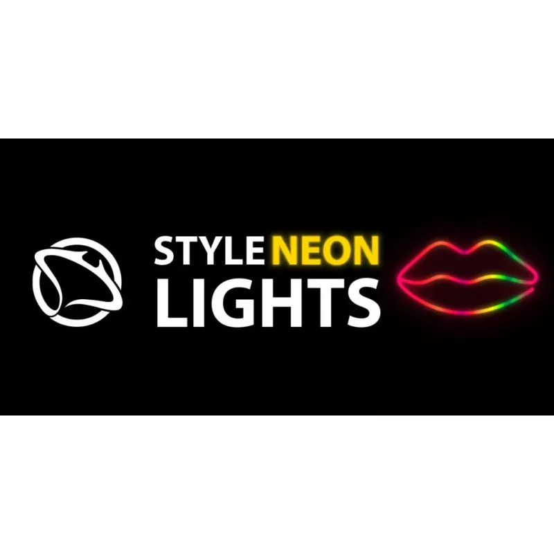 Neona gaismas MANTA SNL61RGB LIPS RGB krāsu mainoša dekoratīvā zīme, modelis SNL61RGB