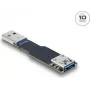 Dzimuma pārveidotāja kabelis DELOCK 67419 — USB Type-A uz Type-A, melns
