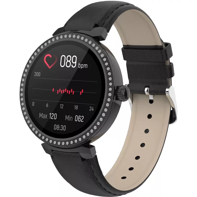 Denver SWC-342B 3,05 cm (1,2 collas) IPS digitāls 240 x 240 pikseļi Skārienekrāns Melns