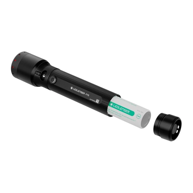 Rokas lukturītis Ledlenser P7R melns uzlādējams LED 1000 lūmenu, 3.7V 21700, IP68, 159 mm, 360 g