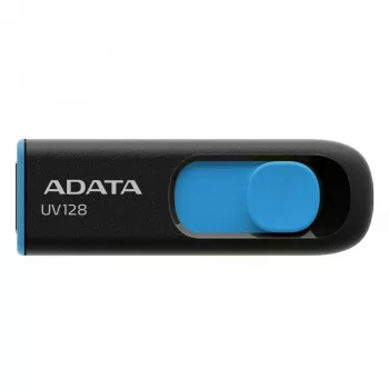 ADATA 64GB DashDrive UV128 USB zibatmiņa USB Type-A 3.2 Gen 1 (3.1 Gen 1) melna, zila
