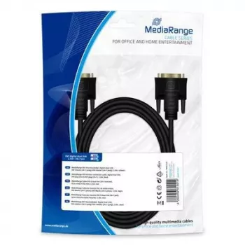 DVI kabelis MediaRange MRCS129 2 m Melns