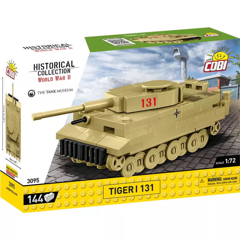 Būvēšanas komplekts Cobi Tiger I 131 — 144 gabali, ieteicamais vecums 6+, zaļš