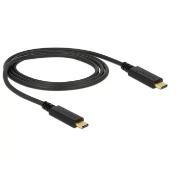 USB kabelis DeLOCK 83661 USB 3.2 Gen 2 1 m USB C melns