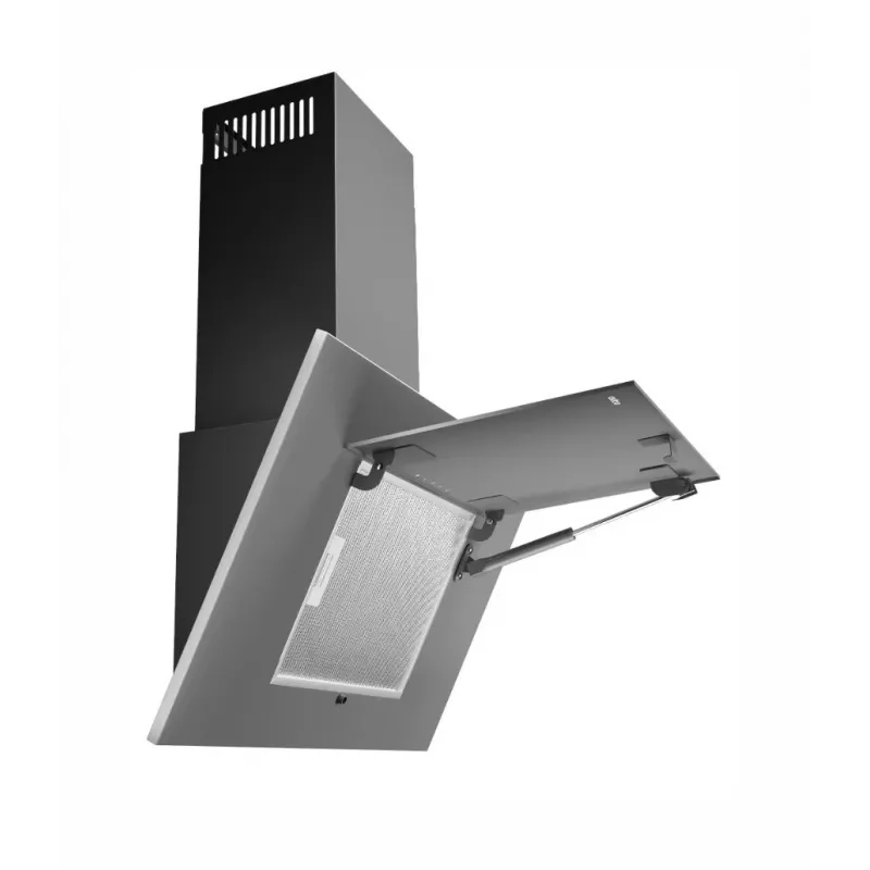 AKPO WK-4 Melns 2.0 60 GRAY/pelēka GLASS T300 Linear LED/Controller Hood