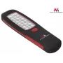 Darbnīcas lampa MACLEAN MCE03 — 24 LED, magnētiskā pamatne un āķis, darbināma ar baterijām (3×AAA)