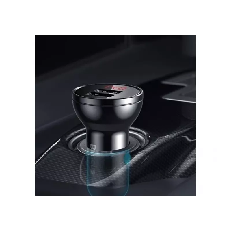 Baseus CCBX-0G mobilās ierīces lādētājs Universāls Melns, Pelēks cigarešu šķiltavu Auto