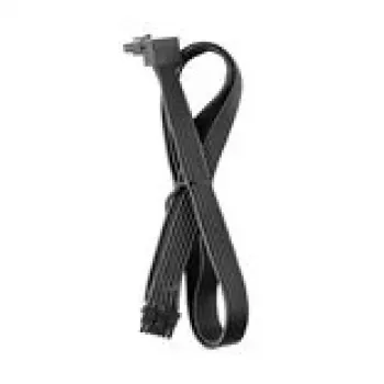 CableMod Basics Universal 12V 2x6 kabelis, 90° savienotājs, 16 kontaktu uz 16 kontaktu - melns, 60 cm, var. A