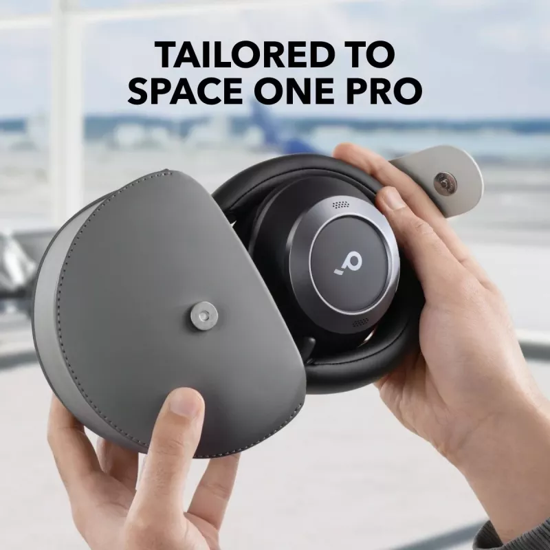 Austiņu maciņš Anker Soundcore Space One Pro ar magnētiskām metāla pogām, pelēks