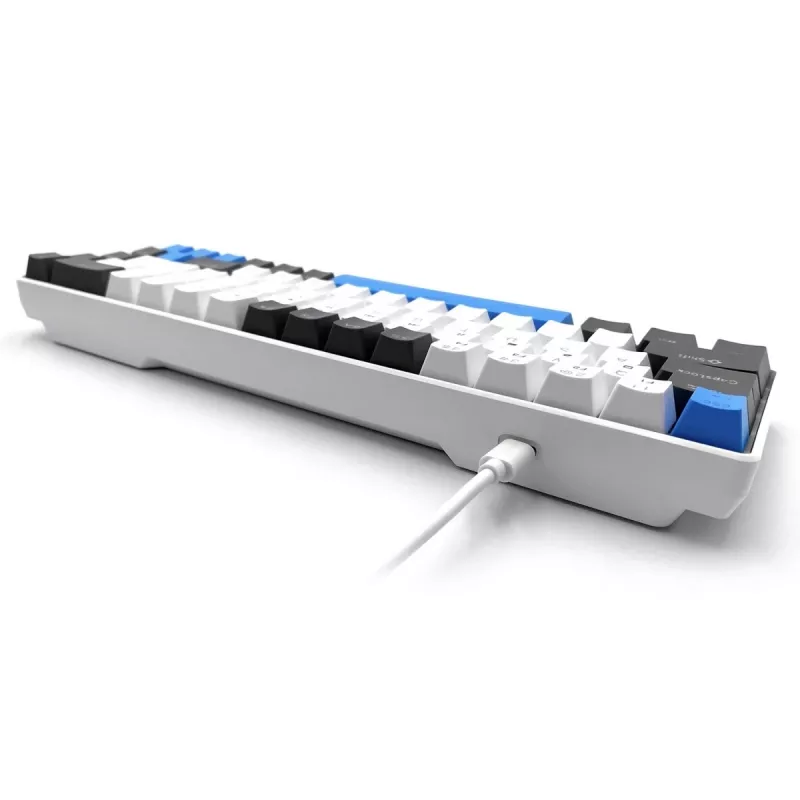 Mehāniskā tastatūra MEDIA-TECH MT1259 Red Core MX60, 60% formas faktors, CHERRY MX Red slēdži, RGB fona apgaismojums, USB, augsta profila taustiņi