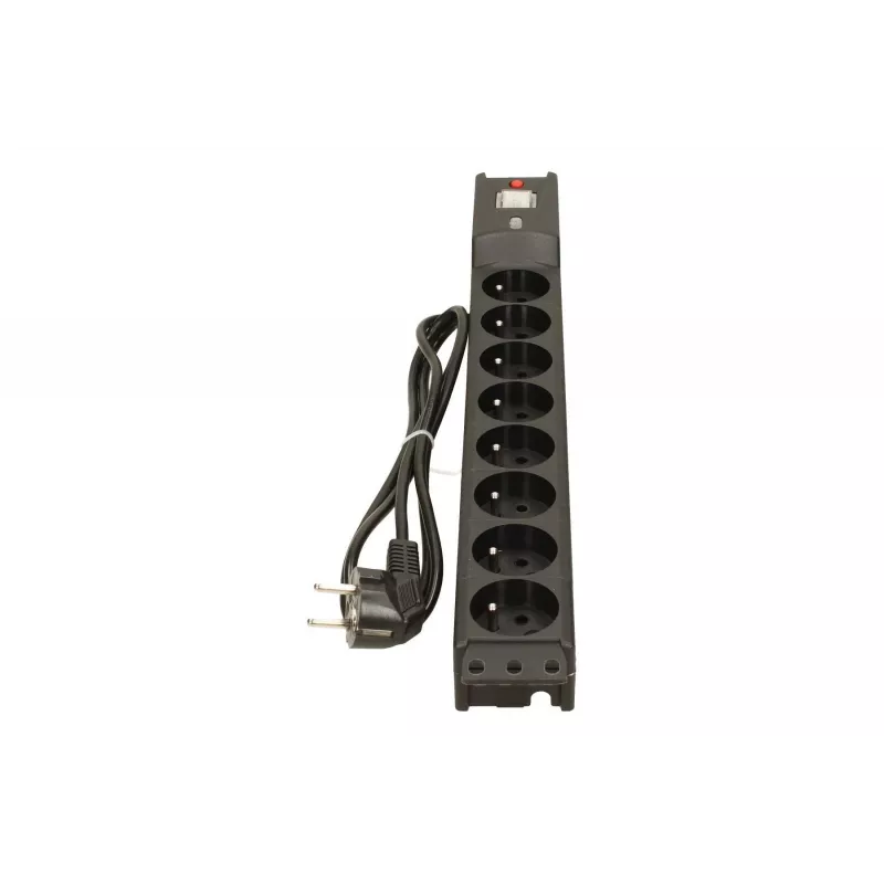 LESTAR LXARM 810 G-A K.:CZ 1,5M 19PDU Melns 8 maiņstrāvas kontaktligzdas 230 V 1,5 m