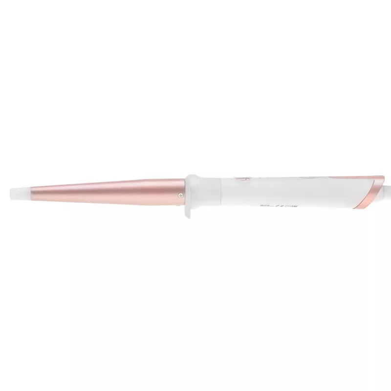 Lokšķēres Adler AD 2119 — konusveida 12–25 mm keramikas cilindrs, regulējama 120–200 °C, 45 W, rozā