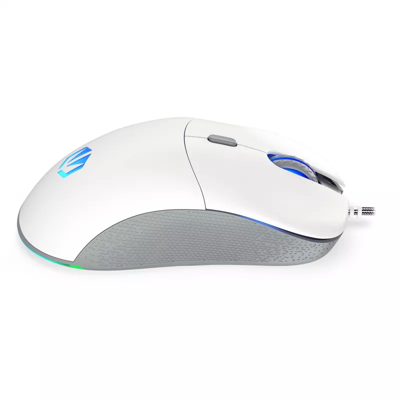 ENDORFY GEM Plus Onyx Balts pele Spēlēm Labās rokas USB Type-C Optiskā 19000 DPI