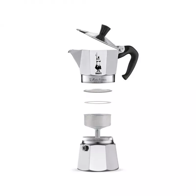 Bialetti Moka Express Moka katliņš 0,06 L Alumīnijs, Melns