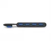USB centrmezgls Port Designs 900121 USB 3.2 Gen 1 Type-A 5000 Mbit/s Melns