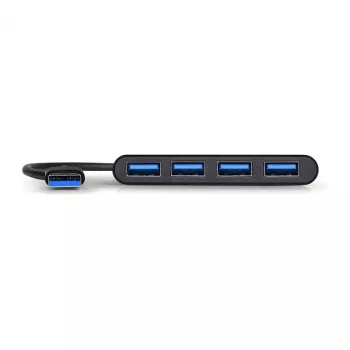 USB centrmezgls Port Designs 900121 USB 3.2 Gen 1 Type-A 5000 Mbit/s Melns