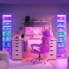 Viedais LED displeja panelis Nanoleaf X Fantaqi EXPO SQFX01K02-4WT — modulārs dekoratīvā apgaismojuma paneļu komplekts