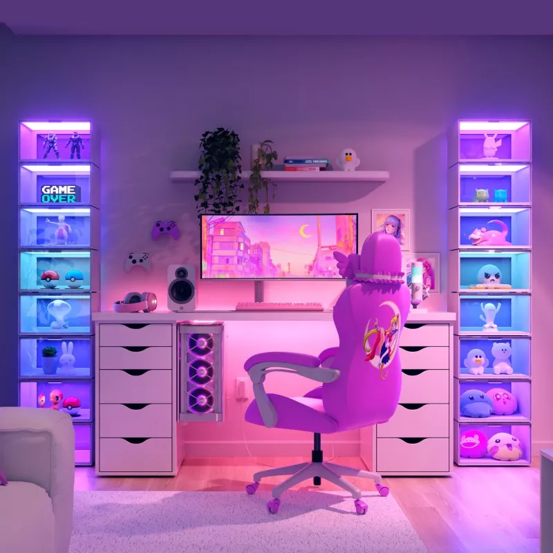Viedais LED displeja panelis Nanoleaf X Fantaqi EXPO SQFX01K02-4WT — modulārs dekoratīvā apgaismojuma paneļu komplekts