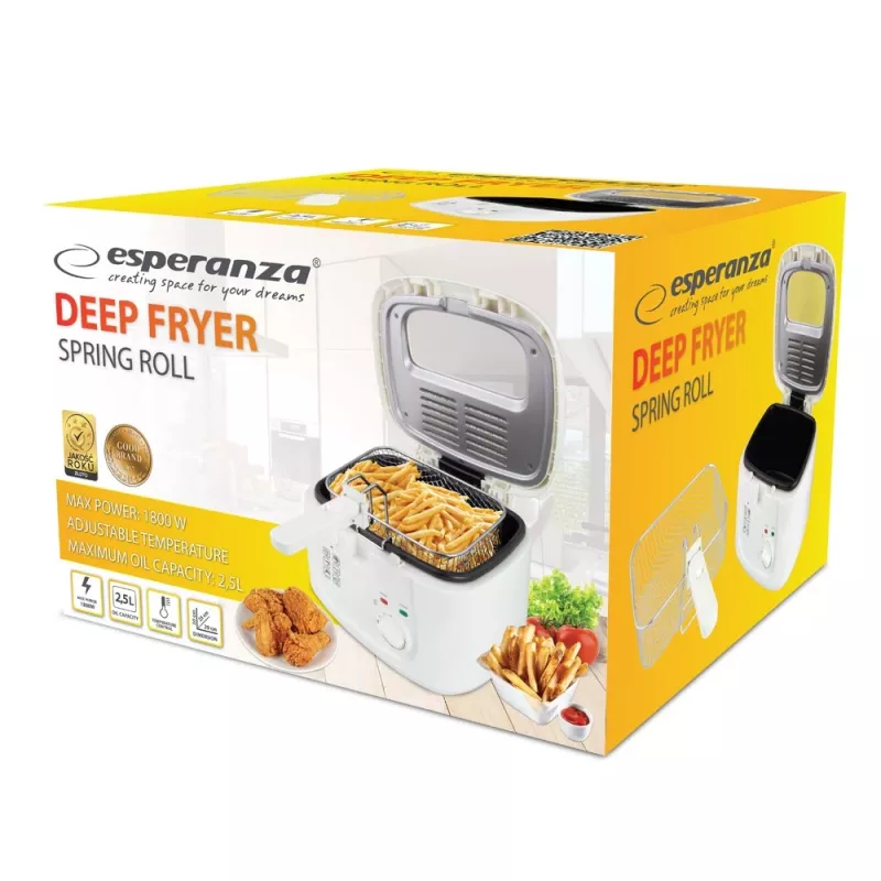 Esperanza EKG012 Fritieris 2,5L, Balts