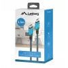 USB-C kabelis M/M USB4 1,5m 240W 60Hz Melns-Zils