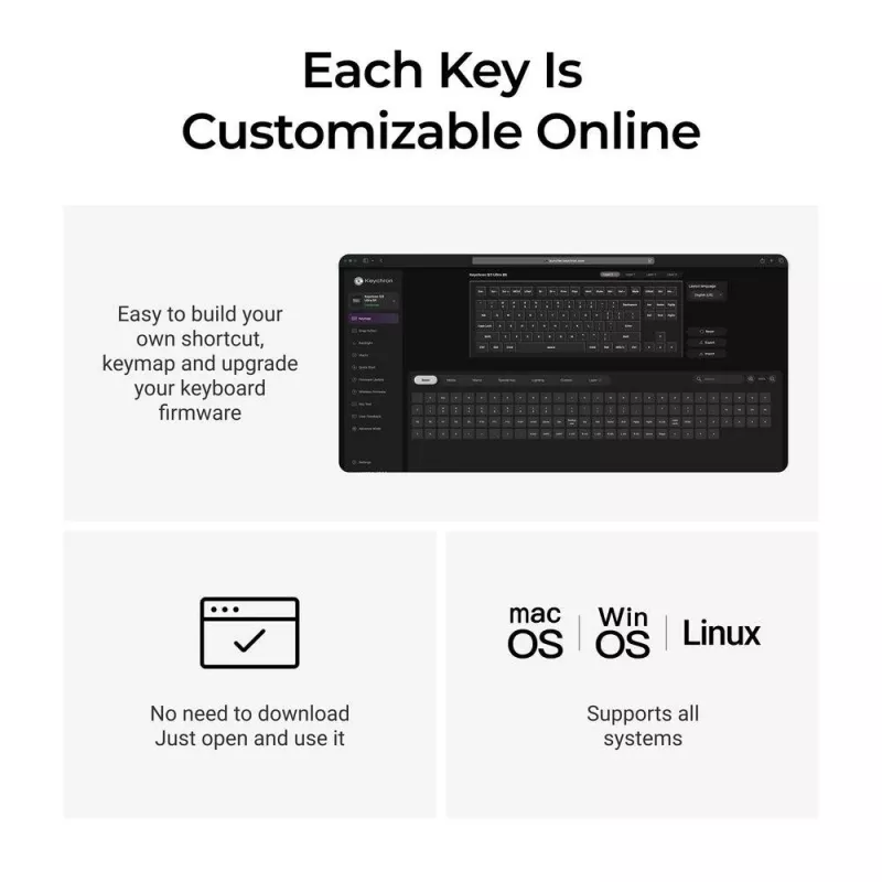 Tastatūra Wrl Q3 ULTRA/Melns Q3U-M3 Keychron