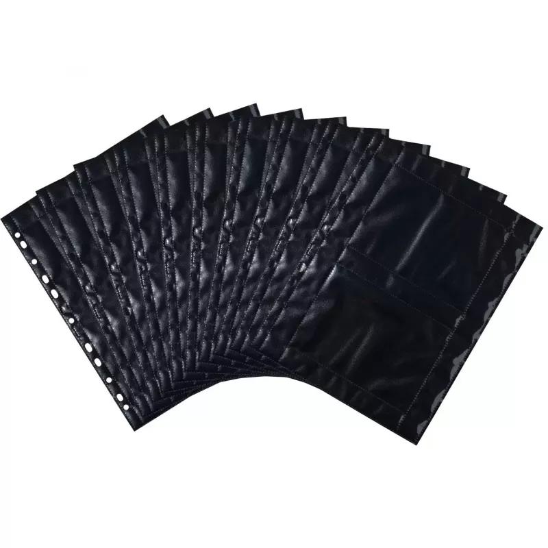 Foto kabatiņas HERMA Fotophan 10x15 cm ainavformāts melnas 10 gab.