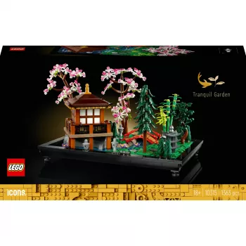 LEGO būvkonstruktors ICONS 10315 Zen dārzs, 1363 detaļas, 18+, izmēri 210×320×200 mm, svars 4,19 kg