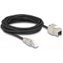 DeLOCK kabelis RJ45 spraudnis lauka montāžai uz Keystone moduļa RJ45 ligzdu Cat.6A 5 m