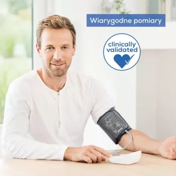 Beurer BM 27+ augšdelma asinsspiediena mērītājs, balts/melns