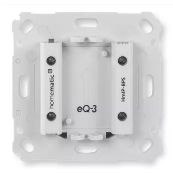 Bezvadu spiedpogas slēdzis pie sienas Homematic IP HmIP-BPS, balts, IP20, 71×71×43 mm