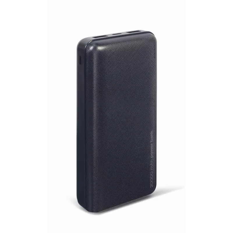 Gembird PB20-02 ārējais akumulators Litija polimērs (LiPo) 20000 mAh Melns