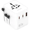 Ceļojumu adapteris 20W GaN Nomad 2xUSB-C + 1xA