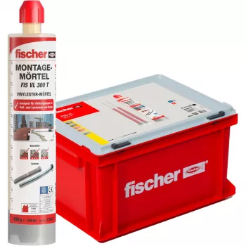 Injekcijas java FISCHER FIS VL 300 T HWK G pelēka — 20 kasetnes, katra 300 ml