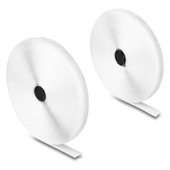 DeLOCK Lieljaudas āķa un cilpas lente L 15 m x P 20 mm balta