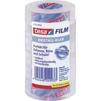 Līmlente Tesa 57726-00000-01 15 mm x 33 m caurspīdīga, 6 gab. iepakojumā