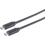 USB kabelis S/CONN 13-48006 USB 3.2 Gen 2x2 0,25 m USB C Balts