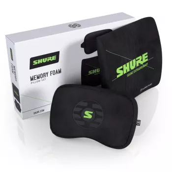 Atmiņas putu spilvenu komplekts noblechairs Shure Edition GAGC-343 — jostasvietas un galvas balsta spilveni