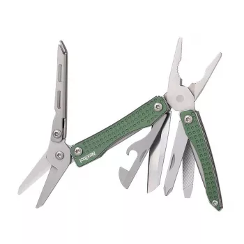 Multitool Nextool NE20050 10-in-1 kompakts multitool, zaļš, 10 rīki, 83 g, salocītā veidā 6.8 cm