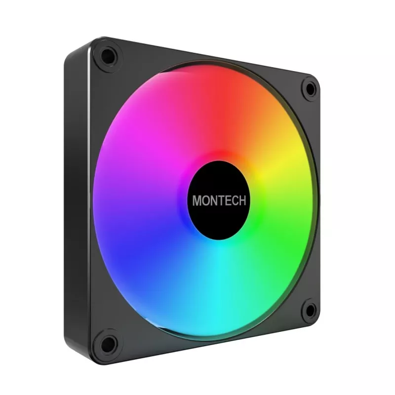 Montech GF120R V2 ARGB datora korpusa ventilatora modulis 12 cm Melns 1 gab.