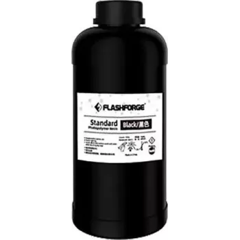 3D drukas sveķi Flashforge UV/LCD Standard Melns 1 L, cietēšanas viļņa garums 405 nm