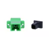 Extralink Adapter SC/APC Single Mode Simplex zaļa