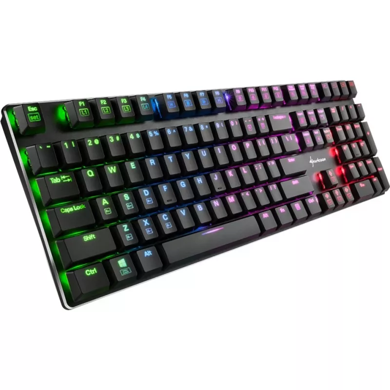 PureWriter RGB, Gaming Keyboard melns, FR-Layout, Kailh Choc Low Profile Blue