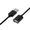 USB pagarinātājs AM-AF 1,8 m melns