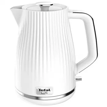 Elektriskā tējkanna Tefal KO250130 — 1,7 L tilpums, 2400 W, balta