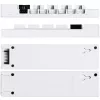 USB un PWM centrmezgls Lian Li EDGE HUB EG-HUB01W — 4× USB, 6× PWM, balts