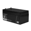 zaļa Cell AGM19 UPS akumulators, noslēgts svina-skābes, 12 V, 3,3 Ah