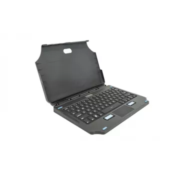 Mobilās ierīces tastatūra Gamber-Johnson 7160-1869-02 — QWERTZ vācu, Pogo Pin dokstacijas, USB-C uzlāde, skārienpaliktnis, melna