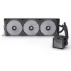 Universāls šķidruma CPU dzesētājs Sharkoon S100 ARGB – 360 mm radiators, melns